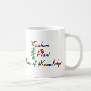 知識のマグの先生の植物の種 コーヒーマグカップ