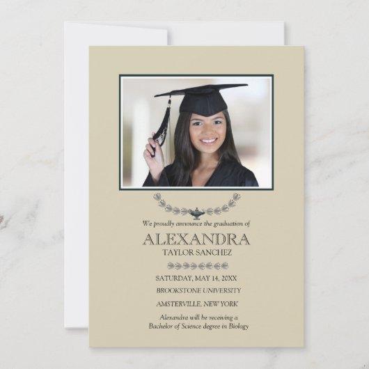 知識のランプの写真発表 案内状 (正面)