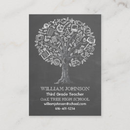 知識の先生の名刺の木 名刺