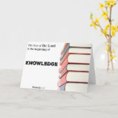 知識の宗教卒業のカード始め カード (黄色い花)