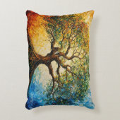 知識の木 – 油彩画 アクセントクッション (正面(垂直))