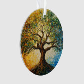 知識の木 – 油彩画 オーナメント (正面)