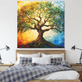 知識の木 – 油彩画 キャンバスプリント (インサイチュ (寝室))