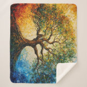 知識の木 – 油彩画 シェルパブランケット (正面)