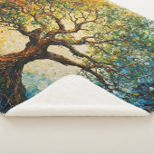 知識の木 – 油彩画 シェルパブランケット (3/4)