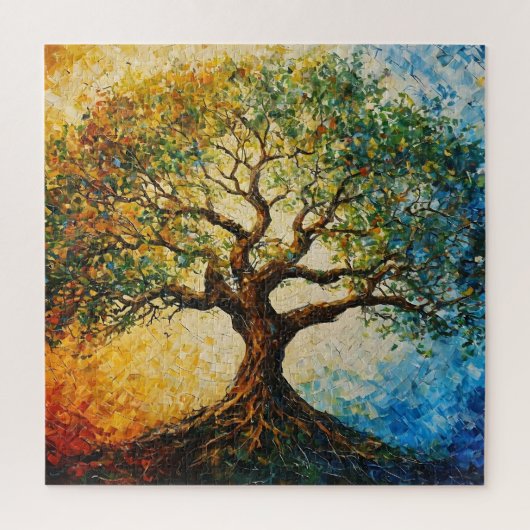 知識の木 – 油彩画 ジグソーパズル (縦)