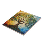 知識の木 – 油彩画 タイル (側面)