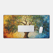 知識の木 – 油彩画 デスクマット (キーボード&マウス)
