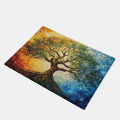 知識の木 – 油彩画 ドアマット (アングル)