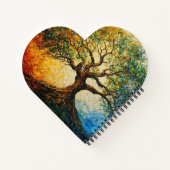 知識の木 – 油彩画 ノートブック (裏面)