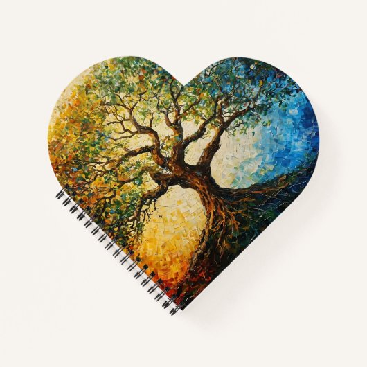 知識の木 – 油彩画 ノートブック (正面)