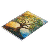 知識の木 – 油彩画 ノートブック (左側)