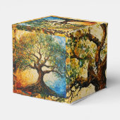 知識の木 – 油彩画 フェイバーボックス (裏面サイド)