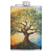 知識の木 – 油彩画 フラスク (正面)