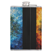 知識の木 – 油彩画 フラスク (裏面)