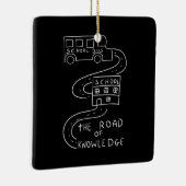 知識の道を進むバスの運転手 セラミックオーナメント (右)