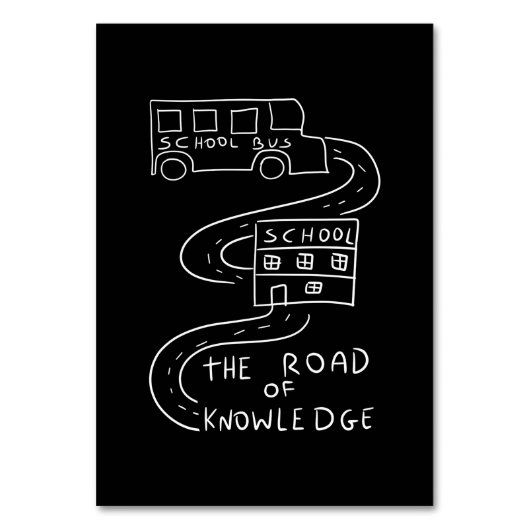 知識の道を進むバスの運転手 テーブルナンバー (正面)