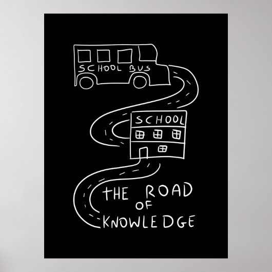 知識の道を進むバスの運転手 ポスター (正面)