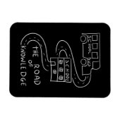 知識の道を進むバスの運転手 マグネット (横)