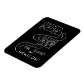 知識の道を進むバスの運転手 マグネット (左側)