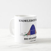 知識はです力します統計量(Statsのユーモア)を コーヒーマグカップ (正面左)