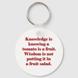 知識はトマトが果物であることを知っている。 キーホルダー