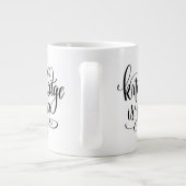 知識はパワー ジャンボコーヒーマグカップ (裏面)