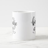 知識はパワー ジャンボコーヒーマグカップ (正面)