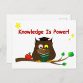 知識は力だ！ ポストカード (正面/裏面)