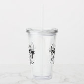 知識は力です アクリルタンブラー (右)