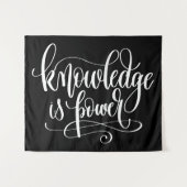 知識は力です タペストリー (正面(横))