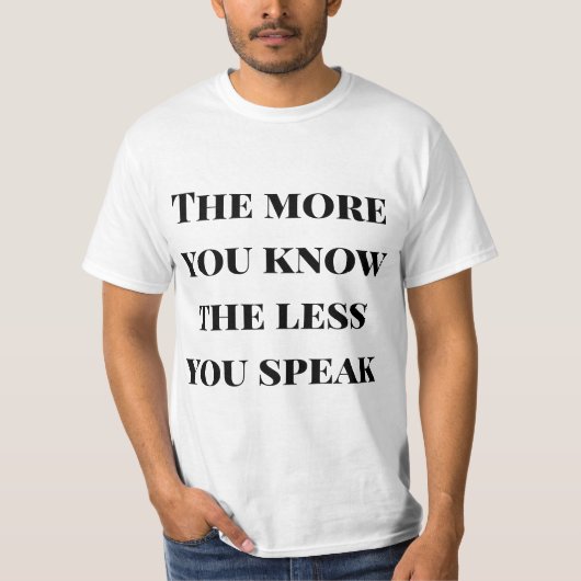 知識は力なり – 賢い言葉のメンズTシャツ Tシャツ (正面)