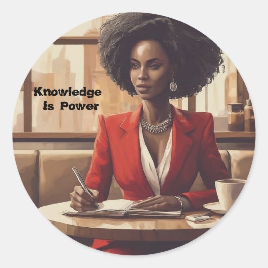 知識は力の実現の夢 ラウンドシール (正面)