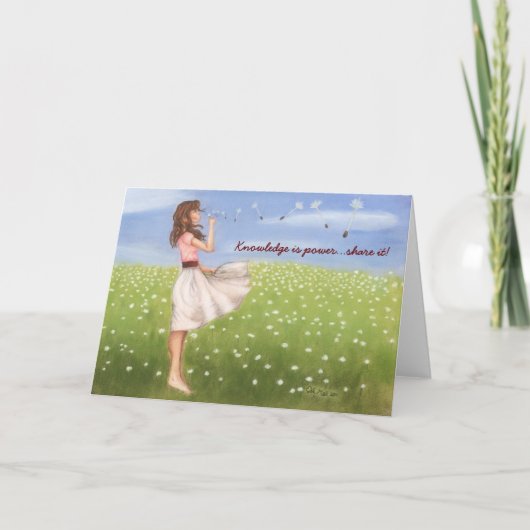 知識は力の…共有それです! カード (正面)