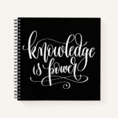 知識は力 ノートブック (正面)