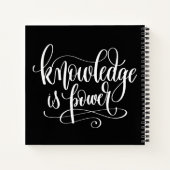 知識は力 ノートブック (裏面)