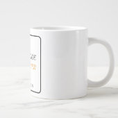 知識は力 ベーコン ミニマル ジャンボコーヒーマグカップ (右)
