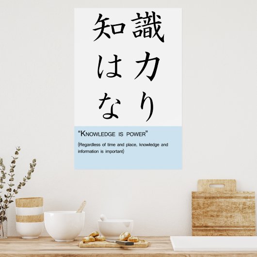 知識は力 ポスター (キッチン)