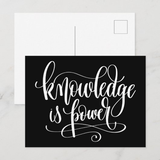 知識は力 ポストカード (正面/裏面)