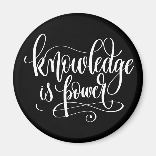 知識は力 マグネット (正面)