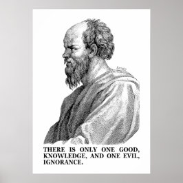 知識は善 – 無知は悪（ソクラテス） ポスター