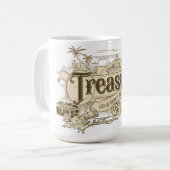 知識は宝、リーダギフト、先生 コーヒーマグカップ (正面左)