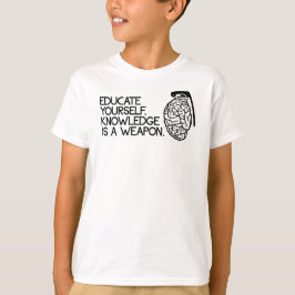 知識は武器です Tシャツ