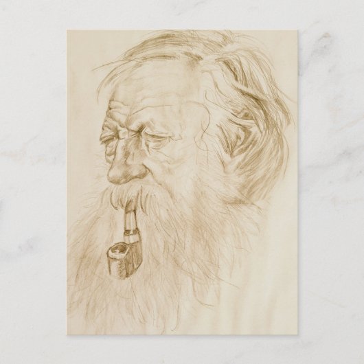 知識は知恵のはがきの始まり ポストカード (正面)