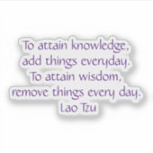 知識を得るためにラオスTzu シール (正面)