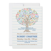 知識カラフル先生退職票のツリー