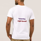 "知識ロケット女子学生Tシャツにブラスト" Tシャツ (裏面)