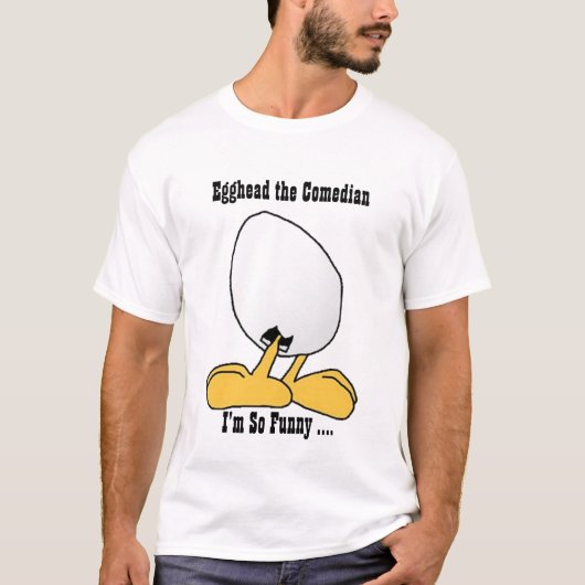 知識人コメディアン-大人の基本的なTシャツ Tシャツ (正面)