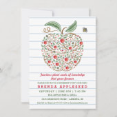 知識先生のリンゴ退職票の種子 招待状 (正面)