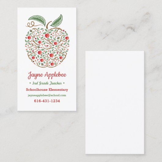 知識先生のApple名刺の種子 名刺 (正面/裏面)